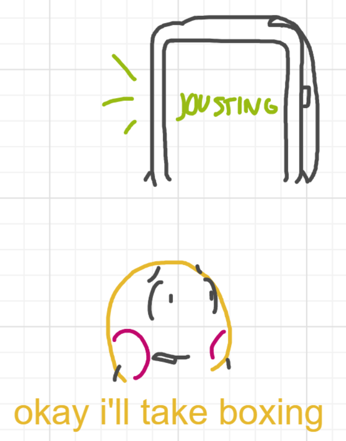 A panel from What's The Point, episode five of the Board Boards object show by Furretwalk/WalkingFurret.